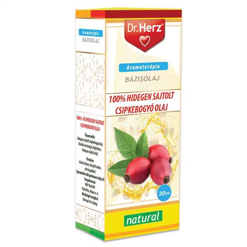Biztonságos fizetés Dr. Herz 100% Hidegen Sajtolt Csipkebogyó Olaj – 20ml