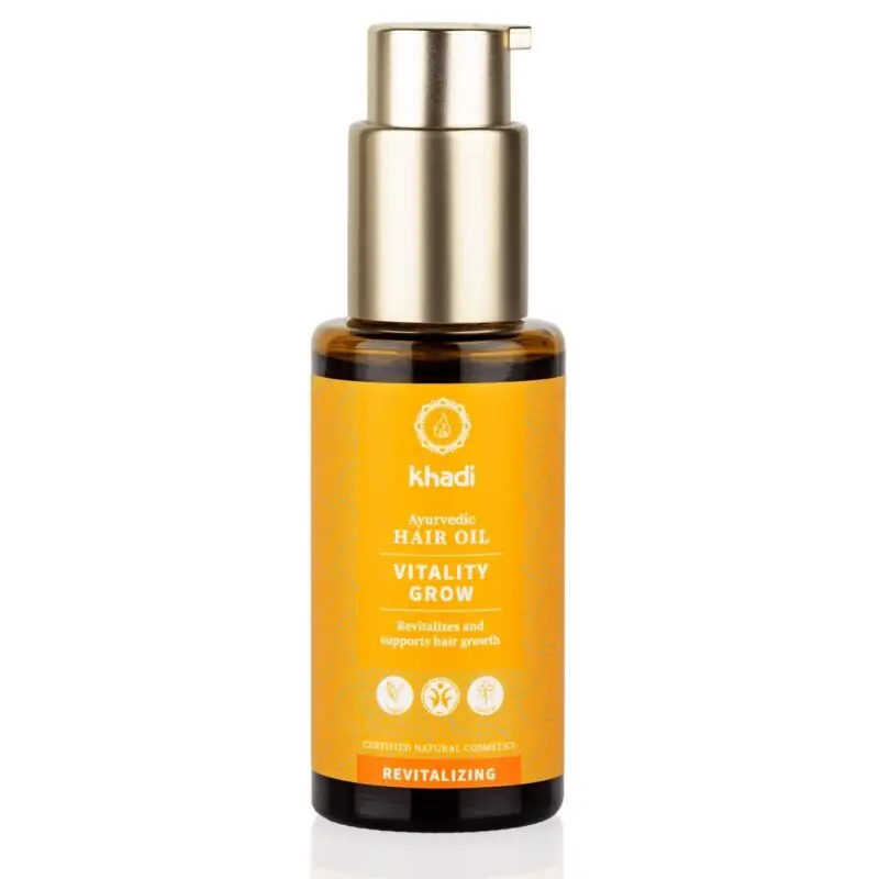 Khadi Vitality Grow Ayurvédikus hajolaj – 50ml Biztonságos fizetés