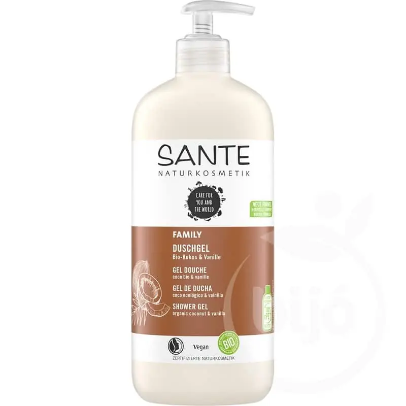 Kihagyhatatlan ajánlat Sante Bio kókusz és vanília tusfürdő – 950ml