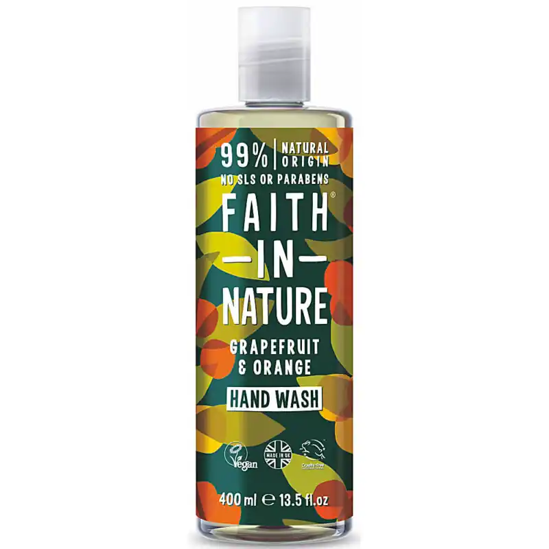 Faith in Nature Grapefruit és Narancs folyékony kézmosó – 400ml Expressz szállítás