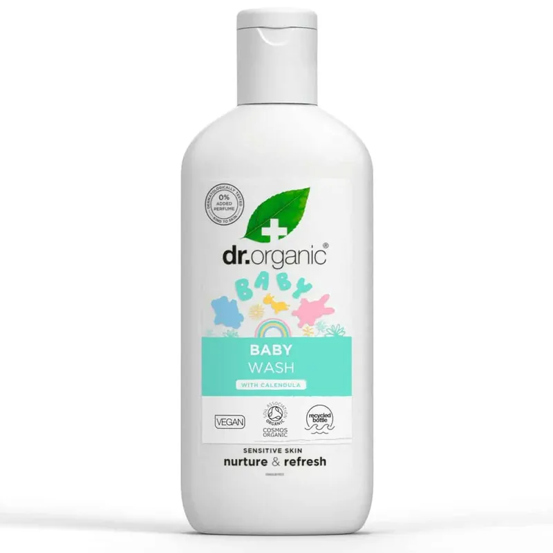 Újdonság Dr. Organic Illatmentes babafürdető bio körömvirággal – 250ml