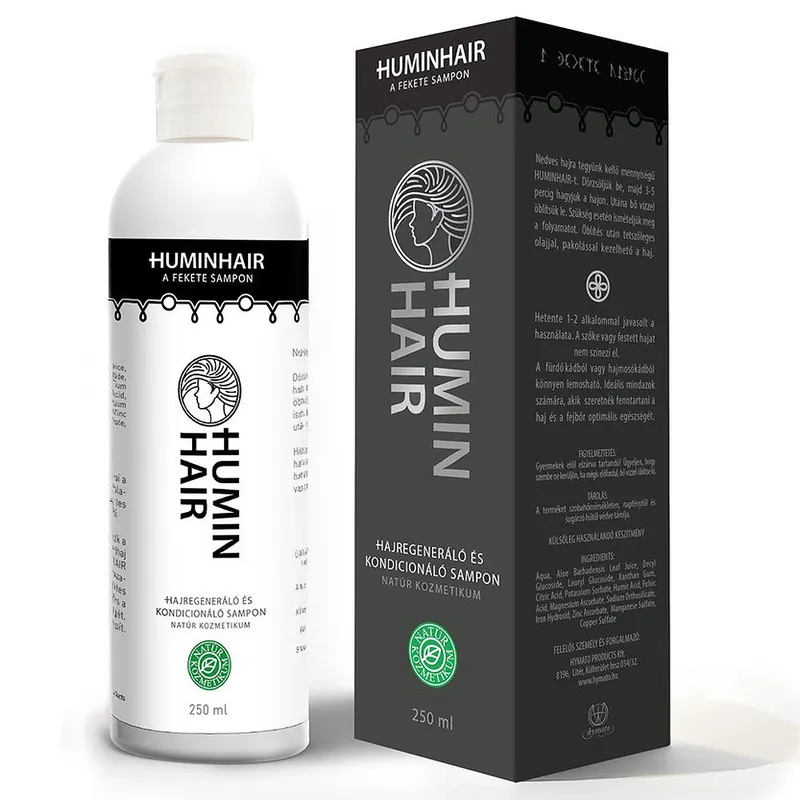 Vásárlói kedvenc Huminhair hajregeneráló és kondicionáló sampon – 250 ml