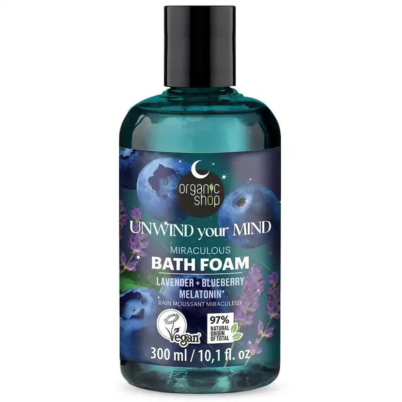 Organic Shop Varázslatos habfürdő levendulával, áfonyával és melatoninnal – 300ml Különleges ajánlat