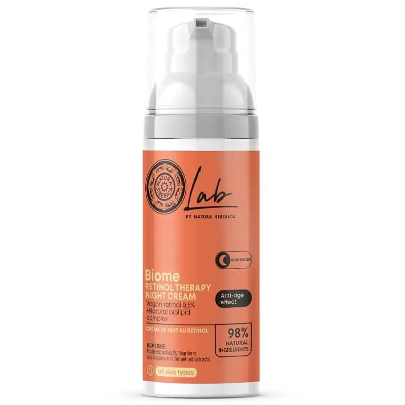 Expressz kézbesítés Natura Siberica Lab Biome Retinol Therapy éjszakai krém – 50ml
