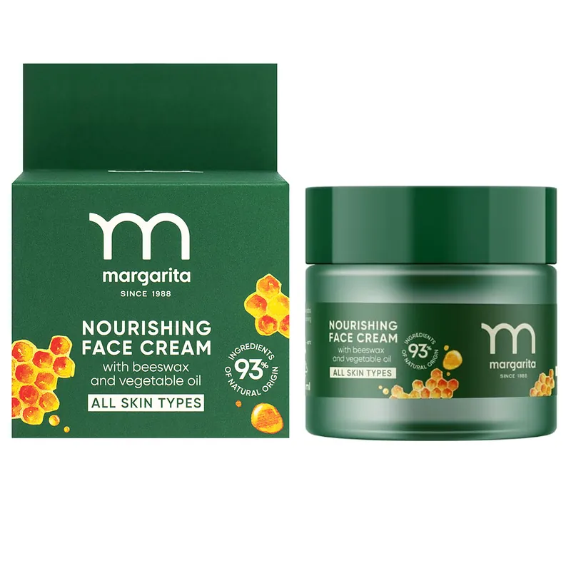 Margarita Tápláló arckrém méhviasszal és növényi olajjal – 50ml Legnépszerűbb