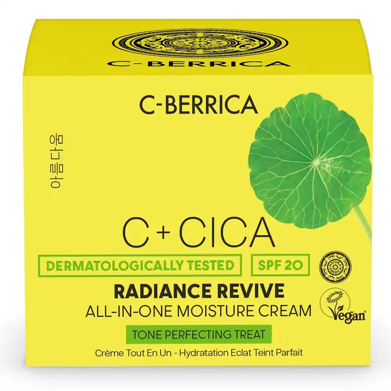 Natura Siberica C-Berrica C+CICA Ragyogásfokozó, hidratáló arckrém centellával és homoktövissel SPF20 – 50ml Azonnali szállítás