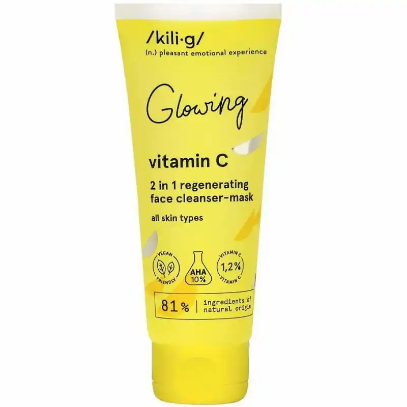 Korlátozott ajánlat Kili.g Regeneráló arctisztító és maszk C-vitaminnal – 75ml