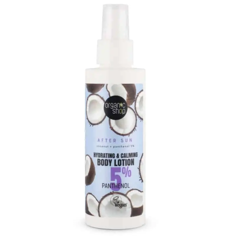 Olcsóbb Organic Shop Napozás utáni testápoló kókusszal és pantenollal – 150ml