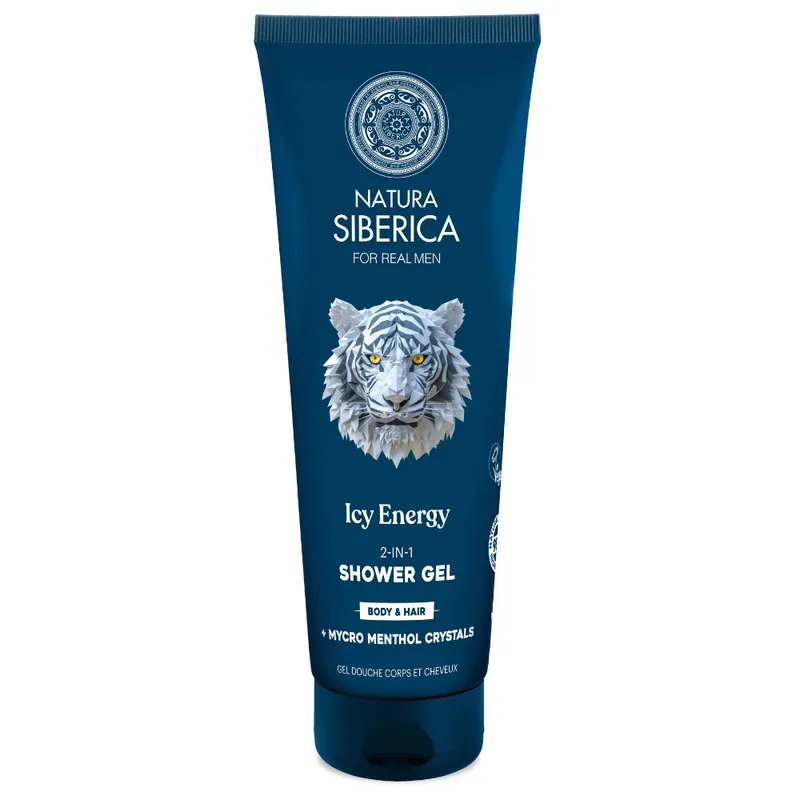 Outlet Natura Siberica „Ice Energy” 2 az 1-ben sampon és tusfürdő gél férfiaknak – 200ml