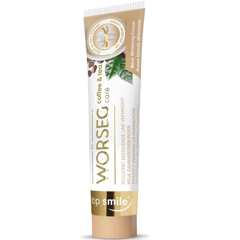Worseg Top Smile Fehérítő fogkrém kávé&tea okozta elszíneződésre – 75ml Kiárusítás