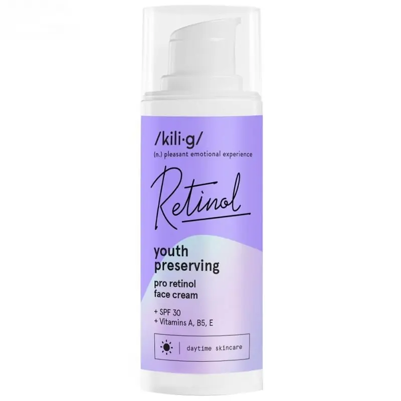 Kili.g Pro-Retinol nappali arckrém SPF30 – 50ml Alacsony ár