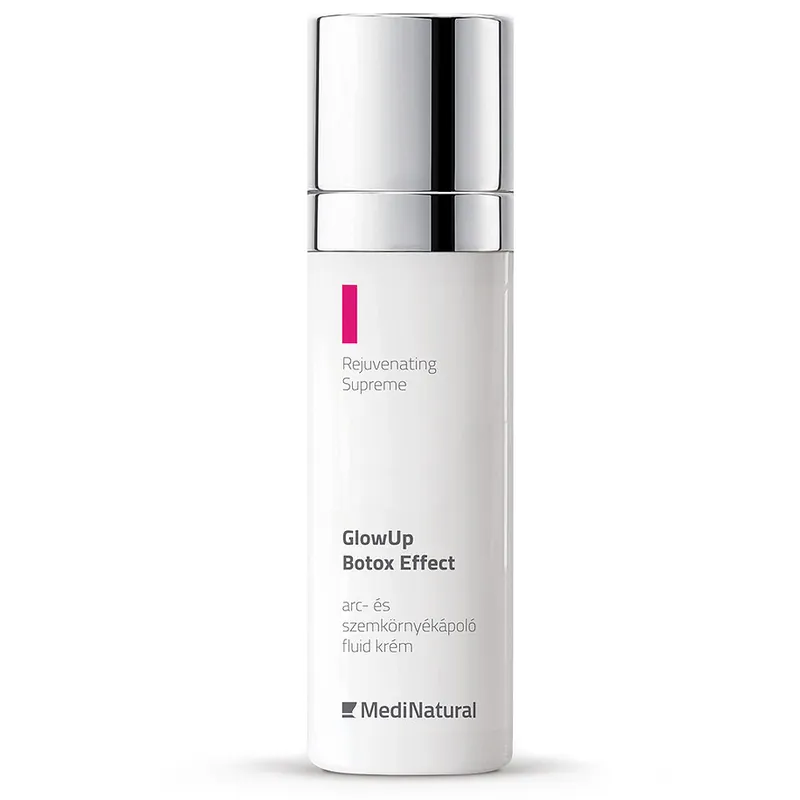 Olcsóbb MediNatural GlowUp Botox hatású arc- és szemkörnyékápoló fluid krém – 30ml