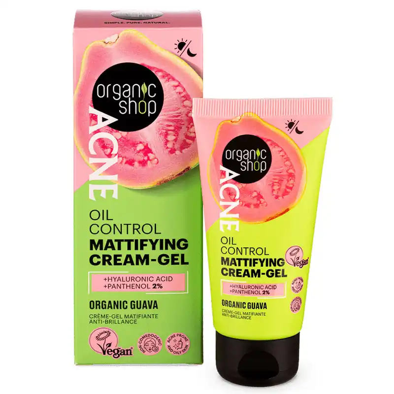 Organic Shop ACNE Mattító krémgél bio guavával – 50ml Szuper ajánlat