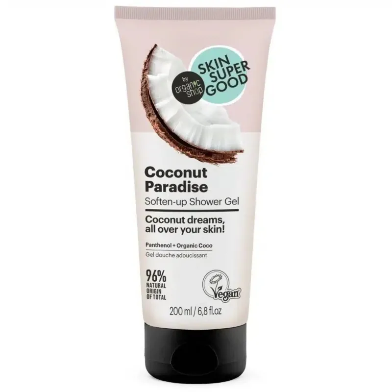 Skin Super Good Coconut Paradise puhító tusfürdő gél – 200ml Szezonális akció