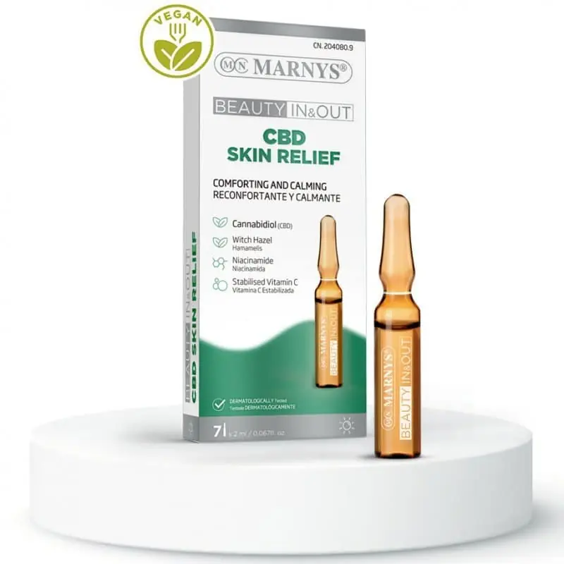 Újdonság Marnys CBD Skin Relief Ampulla az érzékeny bőr megnyugtatására – 7x2ml