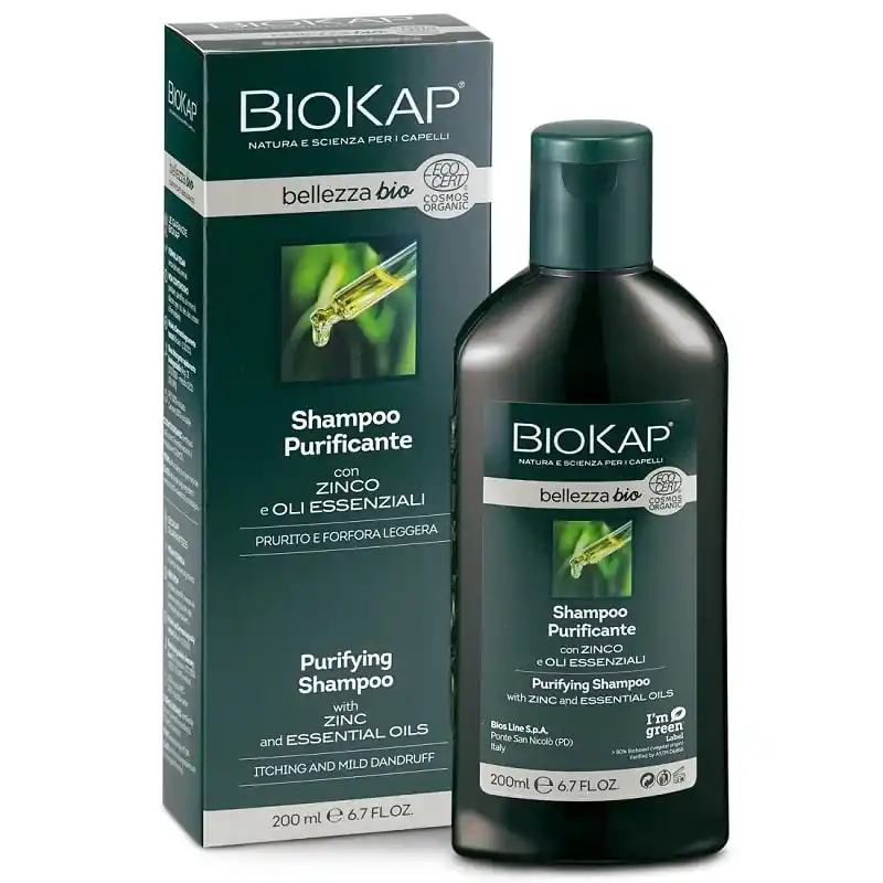 Akciós ár Biokap Bellezza Bio sampon enyhén korpás fejbőrre – 200ml