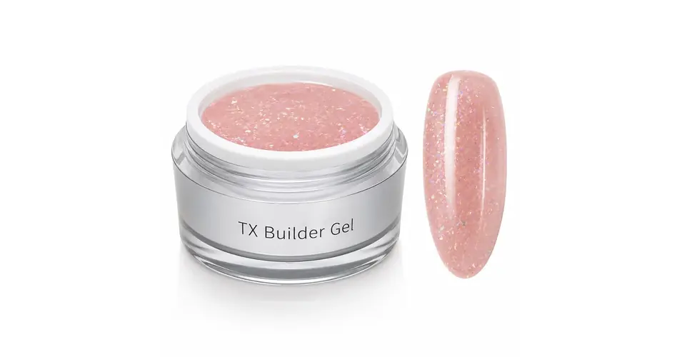 Ne maradj le NiiZA Builder Gel - TX Glitter Nude - 5g