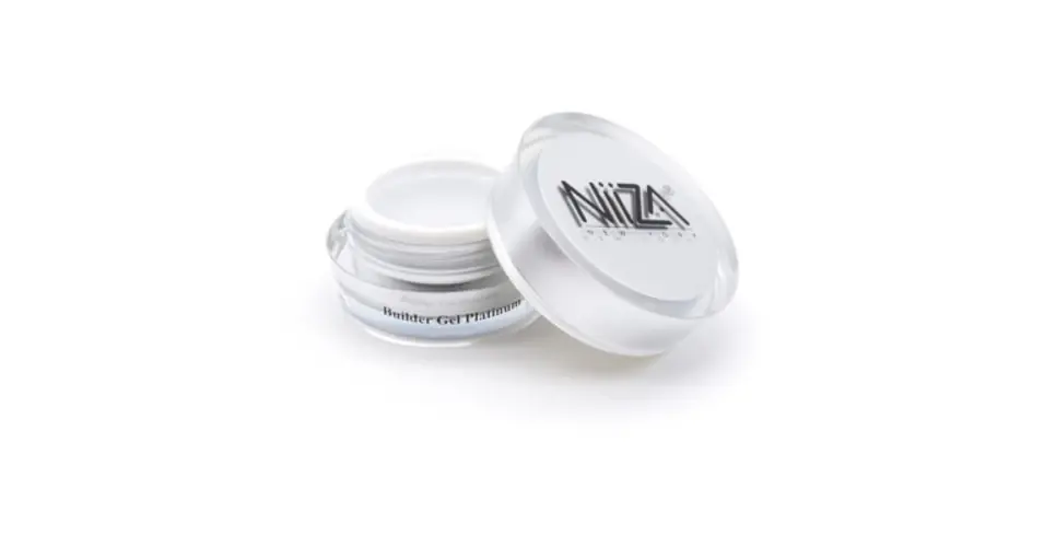 Végkiárusítás NiiZA Builder Gel - Platinum - üvegszálas 5g