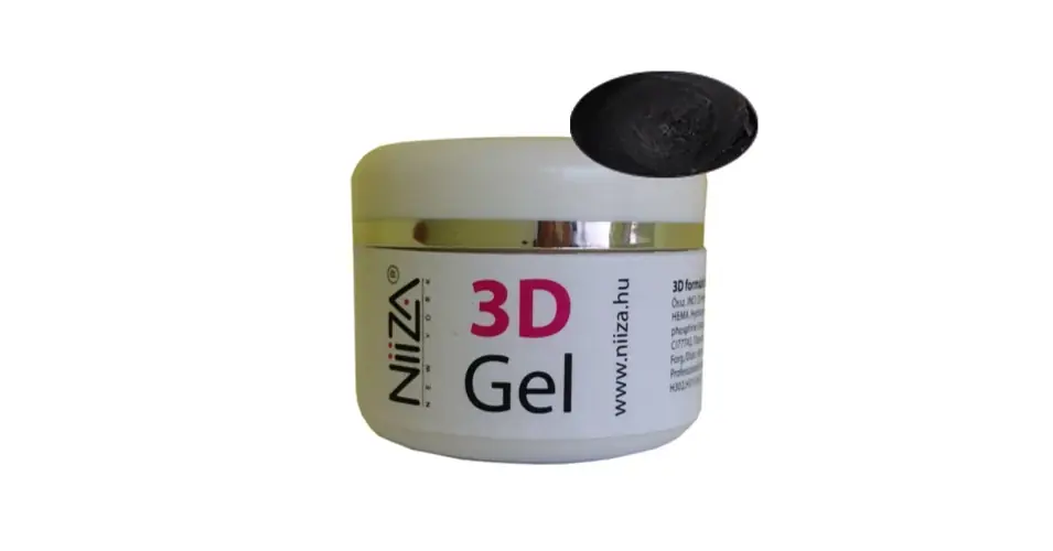 ZZ!NiiZA 3D Plastiline formázó zselé Fekete - 5g Végkiárusítás