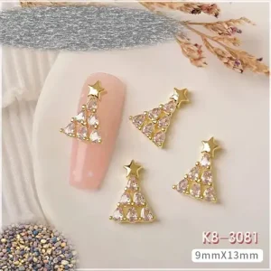 Vásárlói kedvenc Körömékszer - Karácsony elegáns cirkónia kővel K8-3081