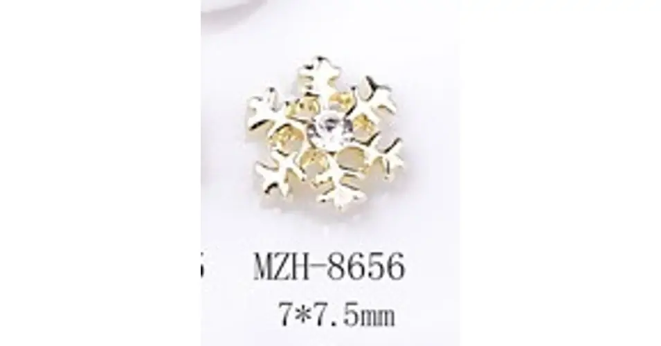 Körömékszer - MZH-8656 Gold - Karácsony hópehely Olcsóbb