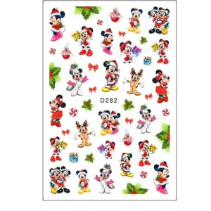 Árcsökkenés Körömmatrica - D282 Karácsony Mickey