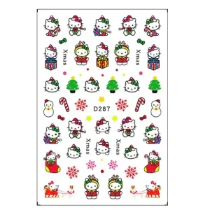 Népszerű Körömmatrica - D287 Karácsony Hello Kitty