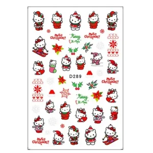 Körömmatrica - D289 Karácsony Hello Kitty Kihagyhatatlan ajánlat