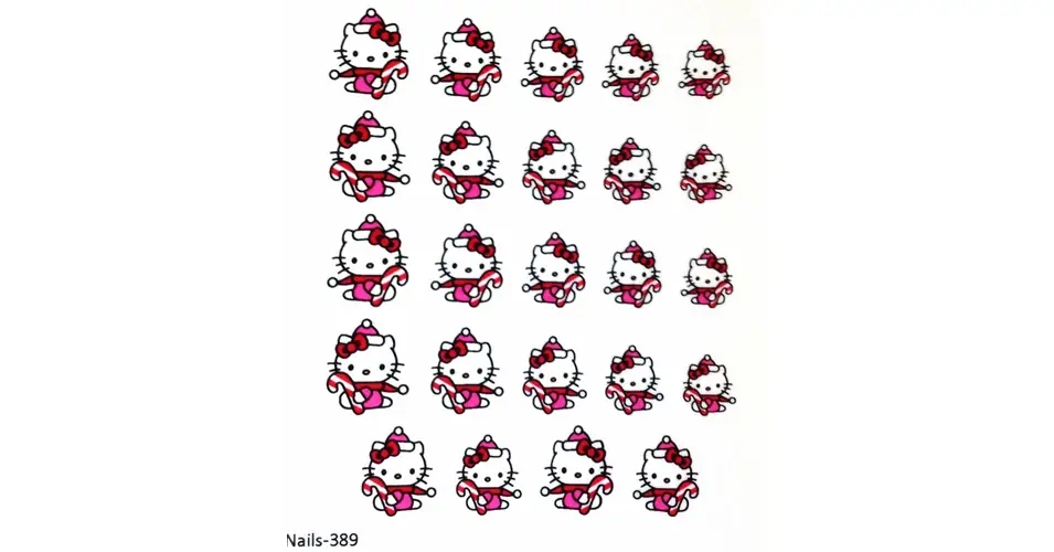 Legjobb ár Körömmatrica Nails 389