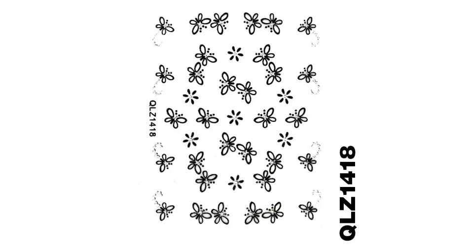 Biztonságos fizetés Körömmatrica QLZ-1418