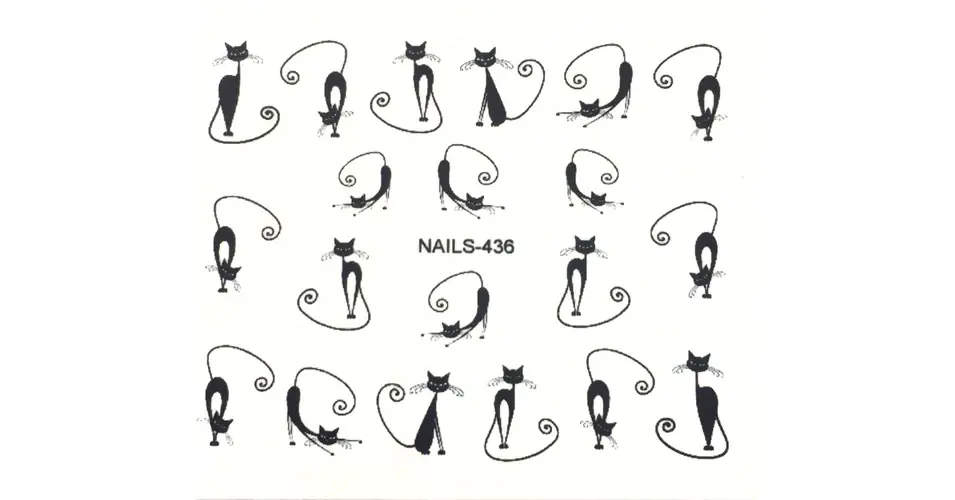 Kedvezmény Körömmatrica Nails 436