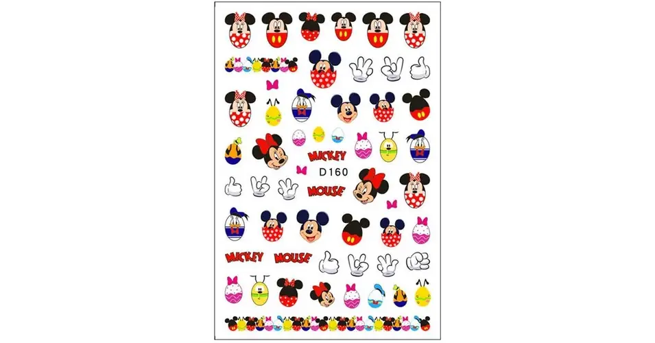 Körömmatrica - D160 Mickey húsvét "Limitált" Rendeld meg most