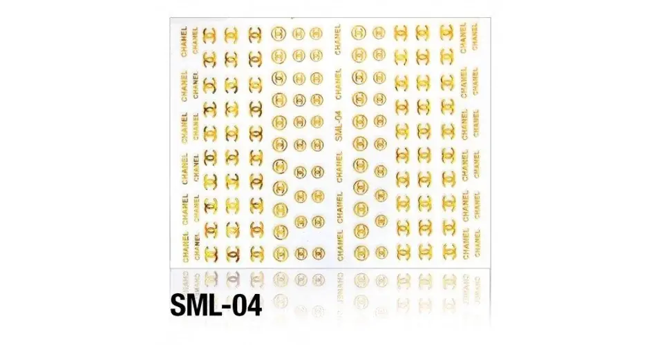 Körömmatrica SML-04 (arany) Szuper akció