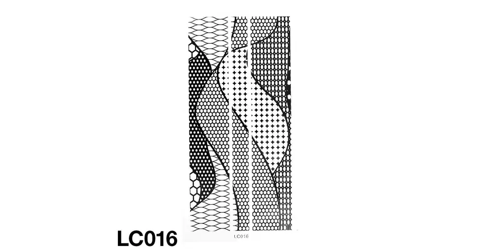 Körömmatrica LC016 (fekete) Azonnal elérhető