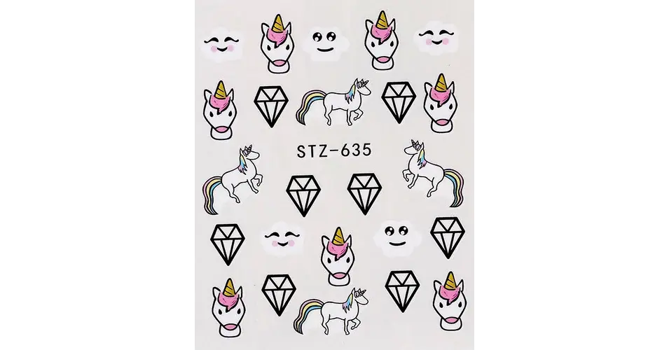 Körömmatrica STZ-635 - Unicornis Expressz kézbesítés