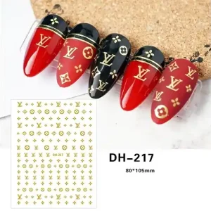 Outlet Körömmatrica - DH-217 gold fashion