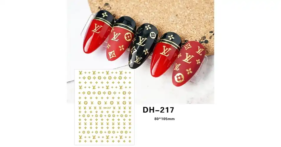 Outlet Körömmatrica - DH-217 gold fashion