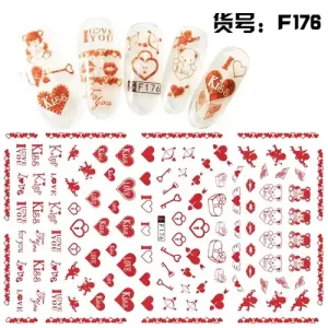 Körömmatrica - F176 Valentin Outlet
