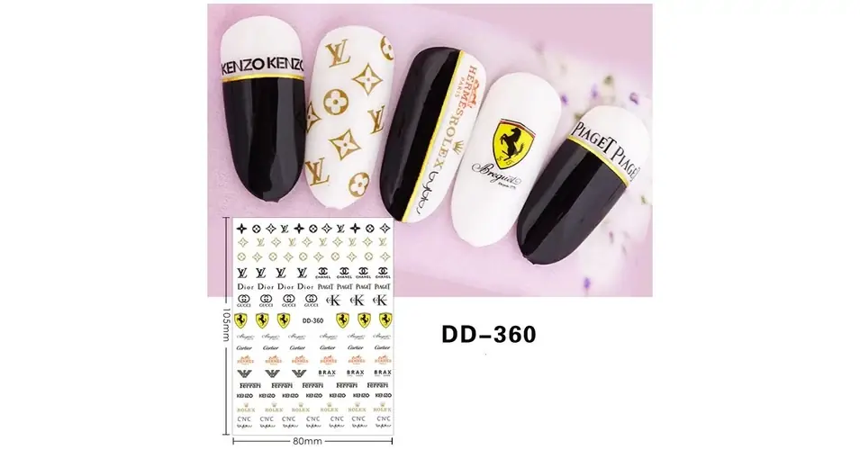 Körömmatrica - DD-360 fashion Akció