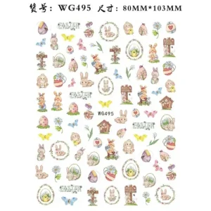 Körömmatrica - WG495 húsvét Olcsóbb