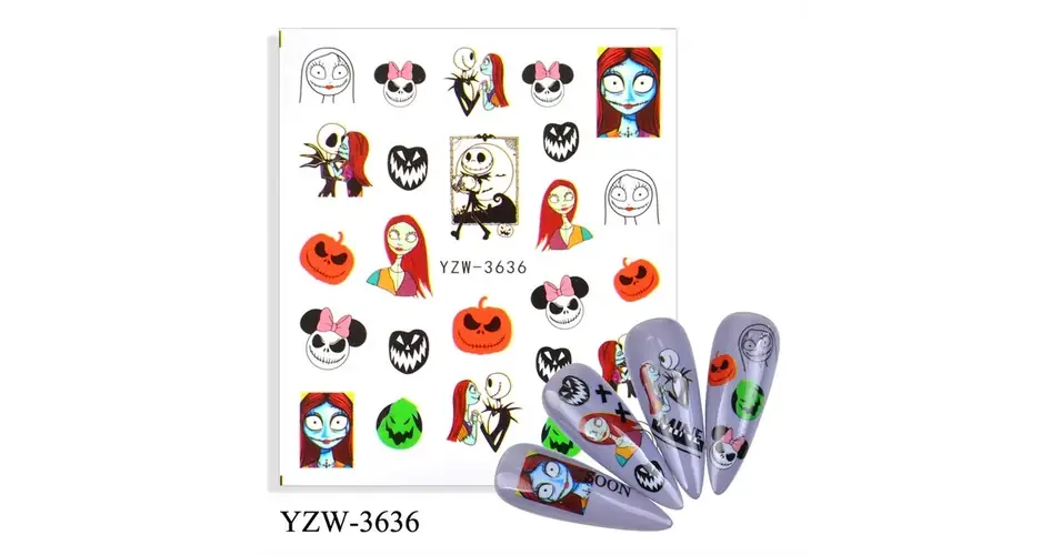 Körömmatrica - YZW-3636 Halloween Gyors kiszállítás