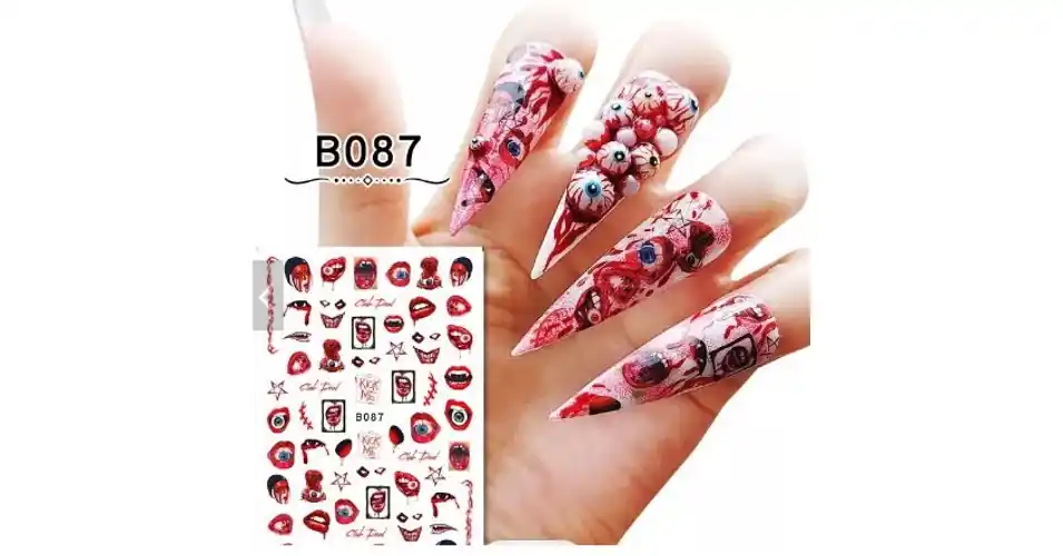 Expressz kézbesítés Körömmatrica - B087 Halloween