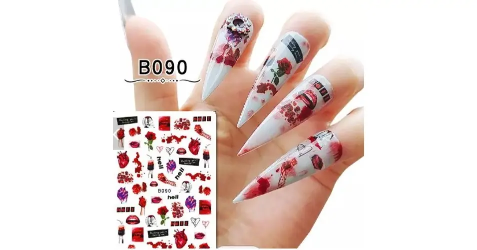 Vedd meg online Körömmatrica - B090 Halloween