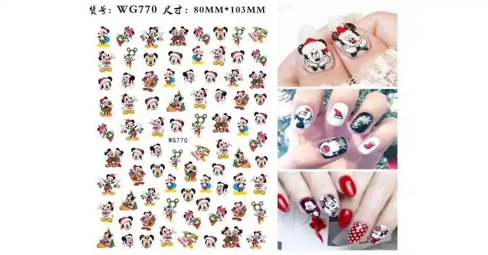 Azonnal elérhető Körömmatrica - WG770 Mickey