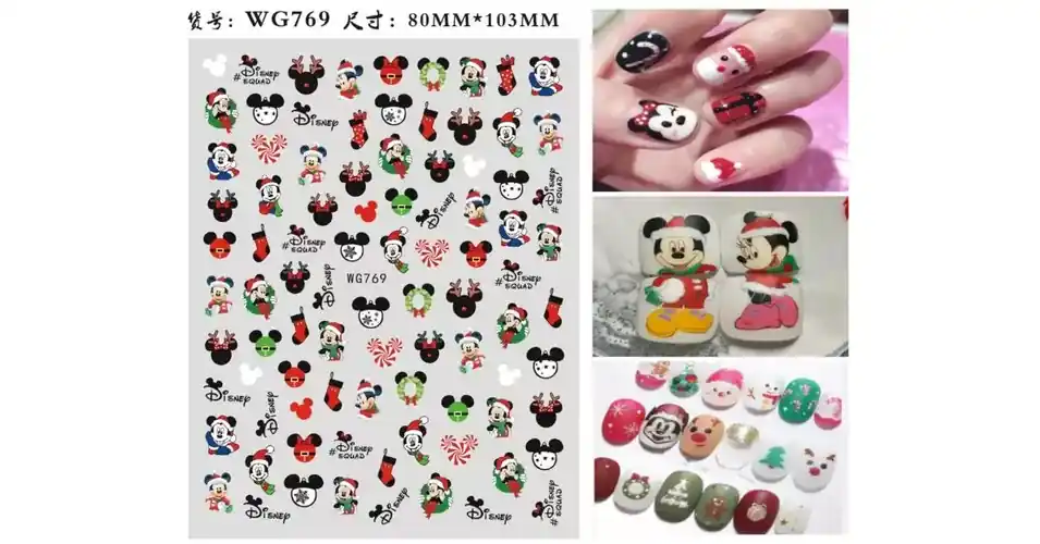 Akciós ár Körömmatrica - WG769 Mickey