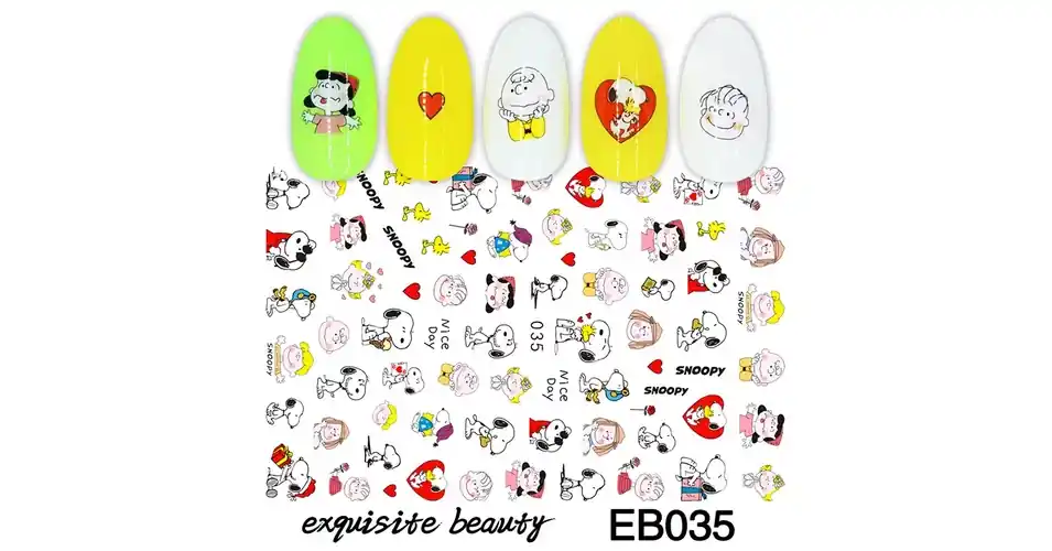 Körömmatrica - EB035 Snoopy Azonnal elérhető