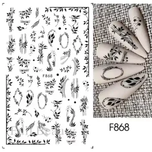 Alacsony ár Körömmatrica - F868