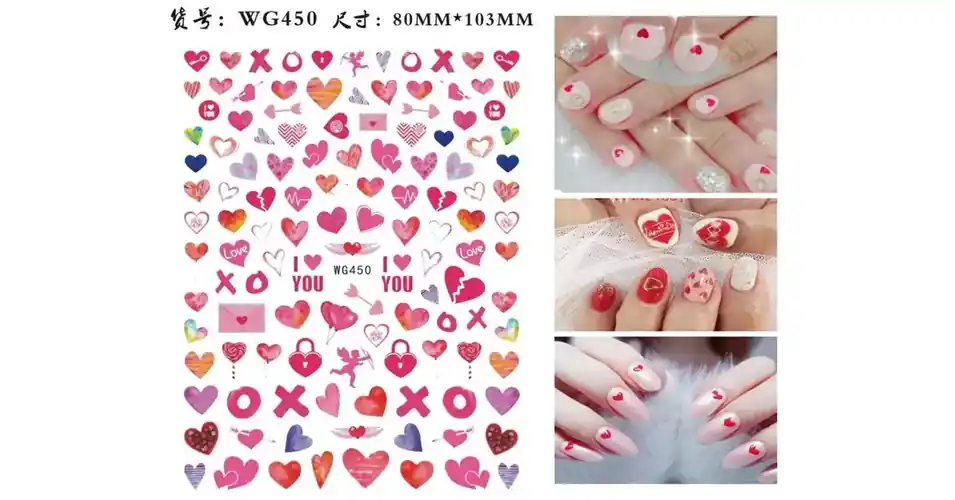 Körömmatrica - WG450 Love Valentin Utolsó esély