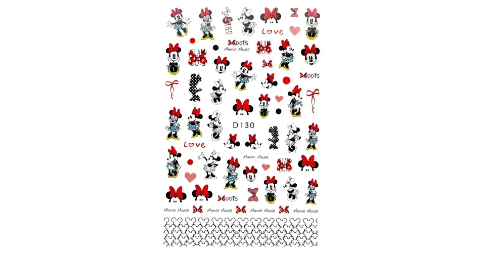 Körömmatrica - D130 Mickey Újdonság