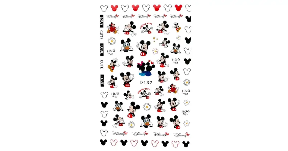 Legnépszerűbb Körömmatrica - D132 Mickey